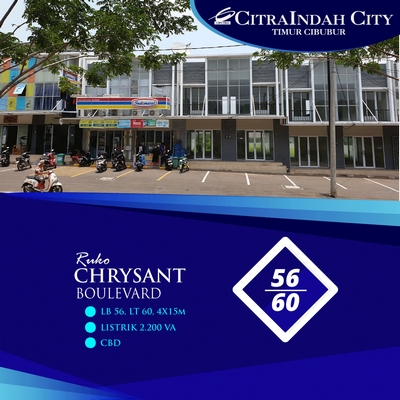 5 Unit Ruko Chrysant Siap Pakai, CitraIndah City