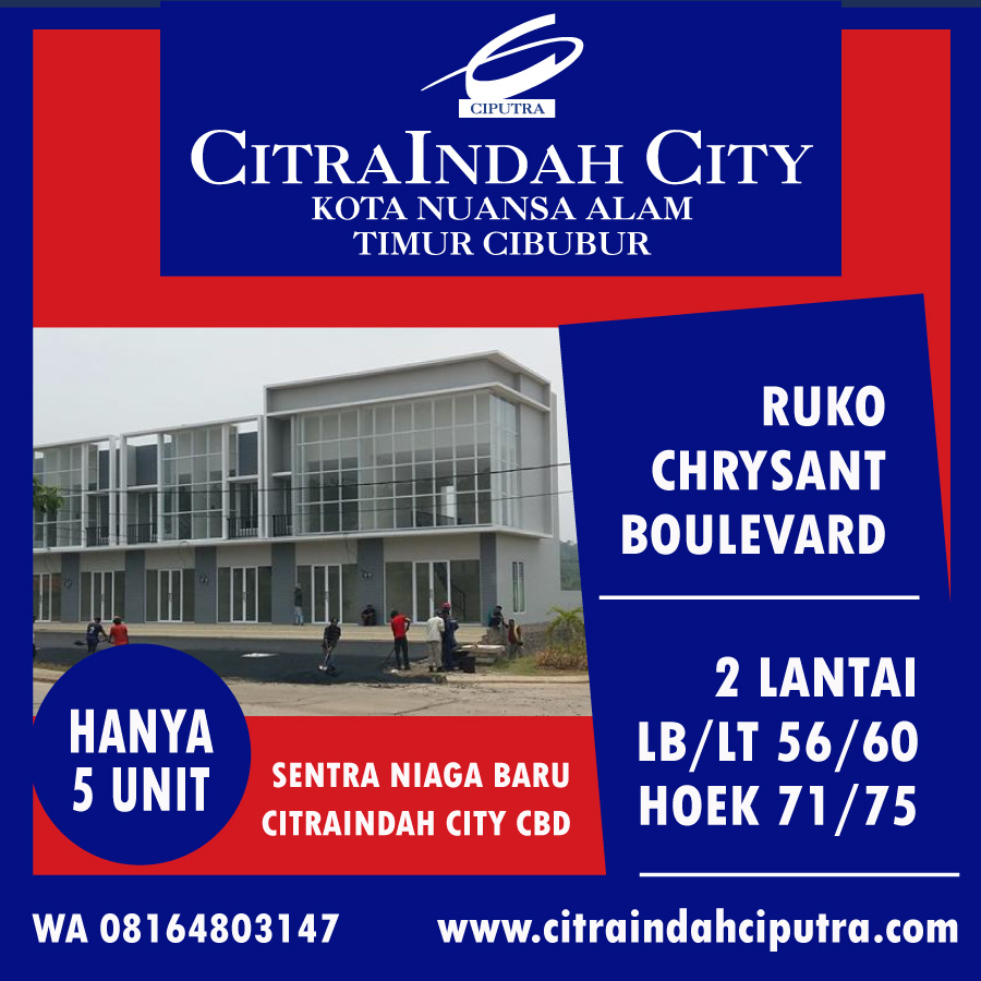 ruko chrysant citraindah city